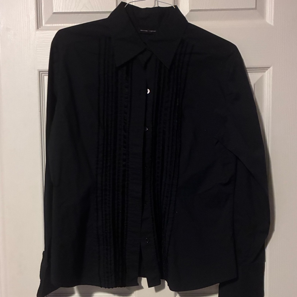 New York & Company Black Women's button up